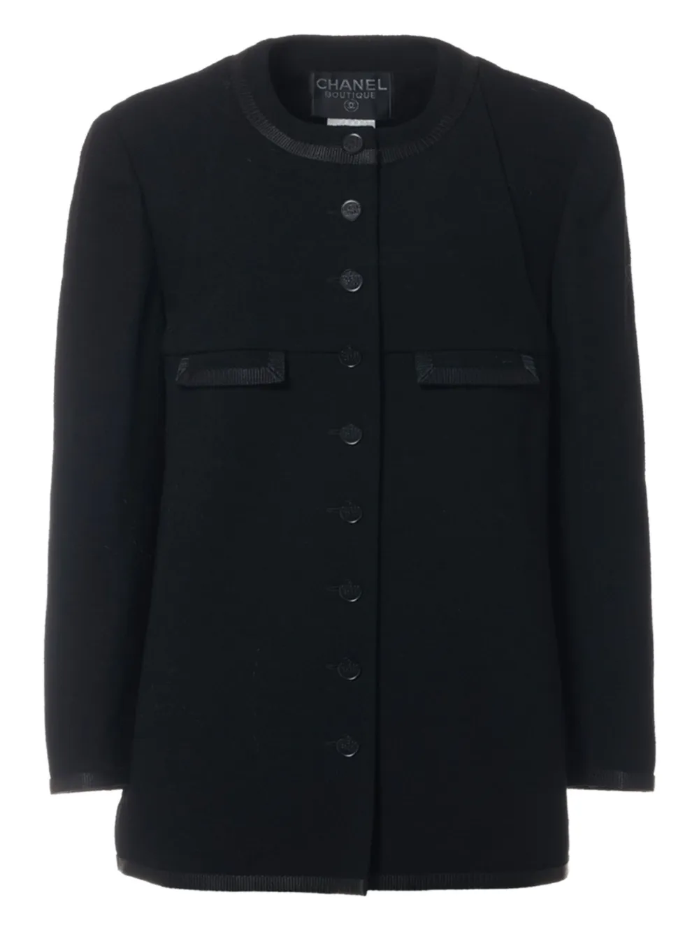 CHANEL Pre-Owned 1998 wool jacket | Black | Image 1