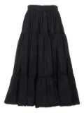 Prada Pre-Owned 2020 layered maxi skirt - Black