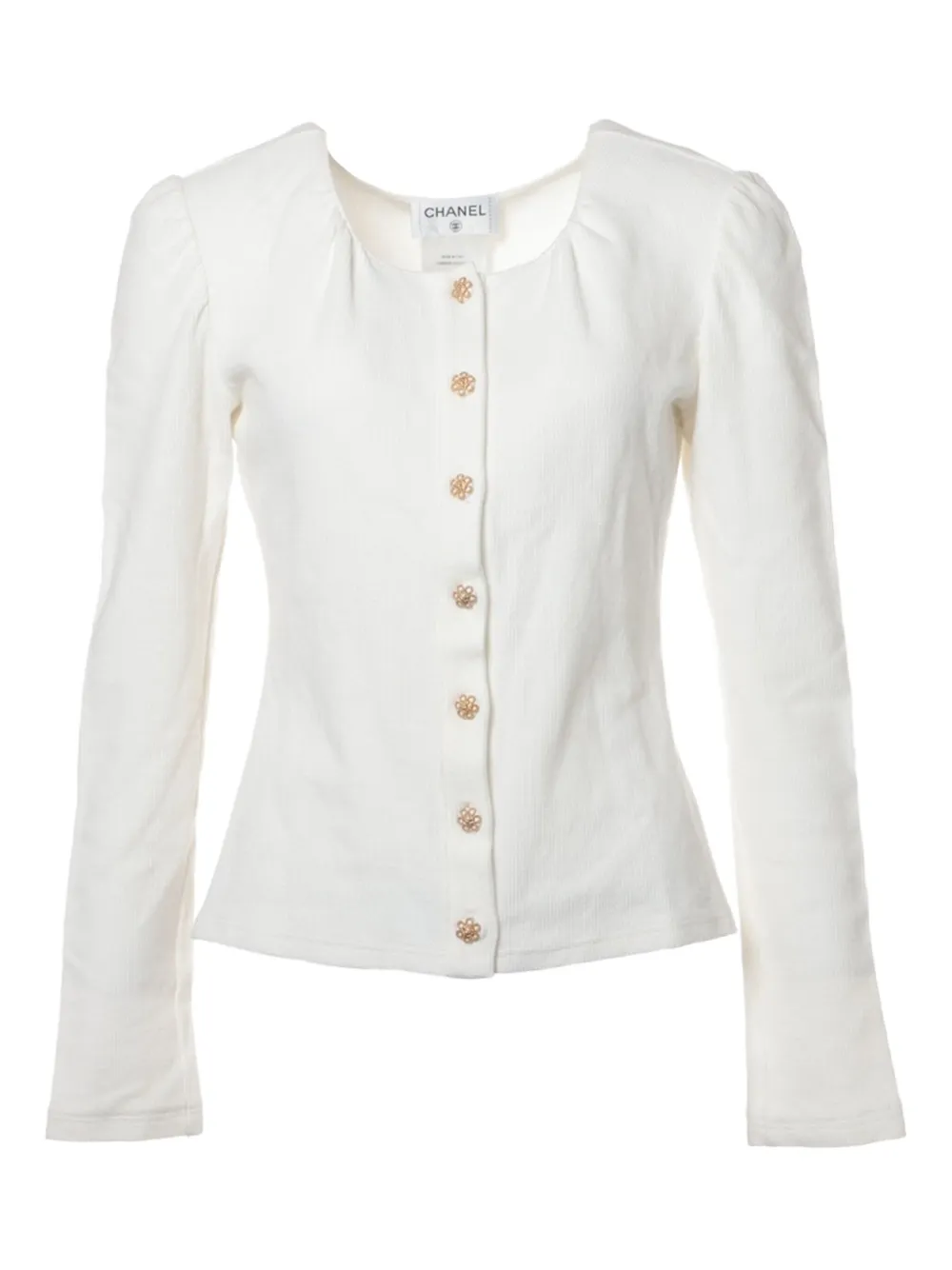 CHANEL Pre-Owned 2015 corduroy jacket | White | Image 1