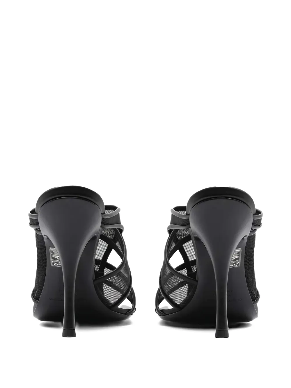 Christopher Esber Ringer mesh-panel heeled mules Black