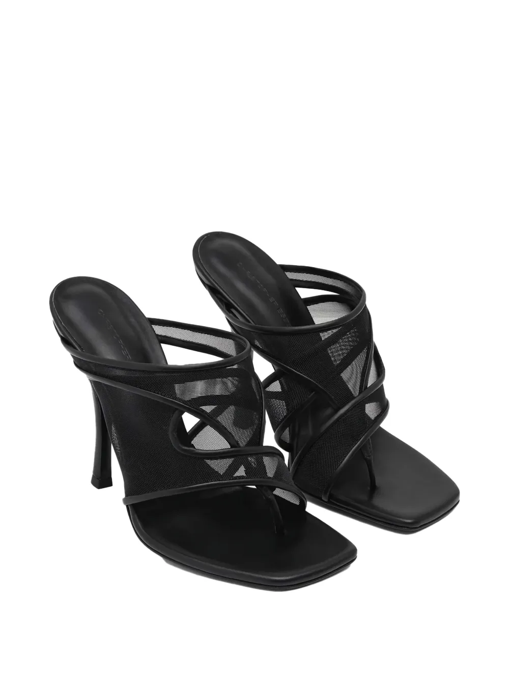 Christopher Esber Ringer mesh-panel heeled mules Black