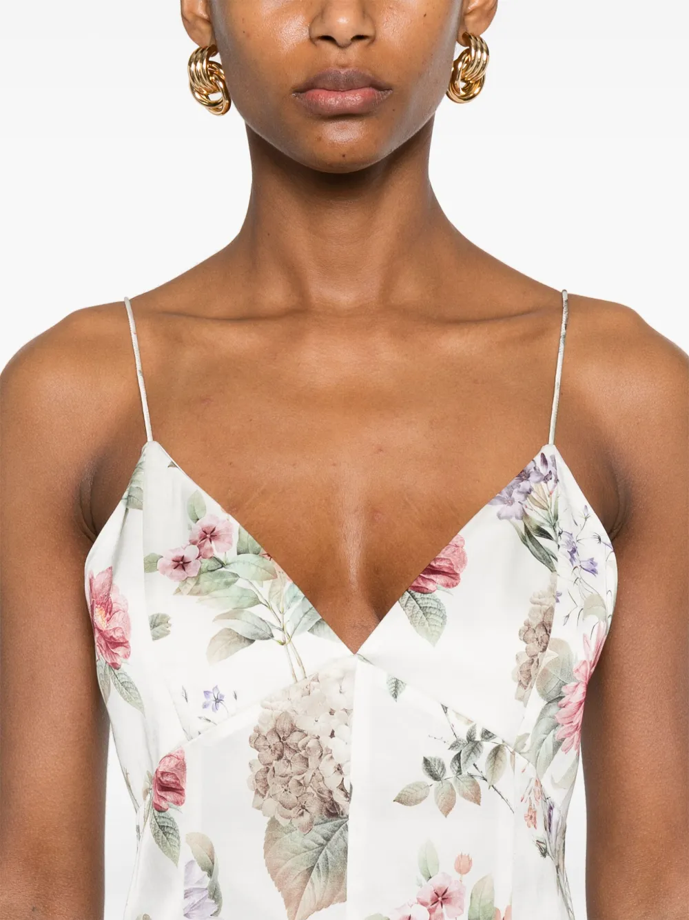 alice + olivia Julietta mini-jurk Wit