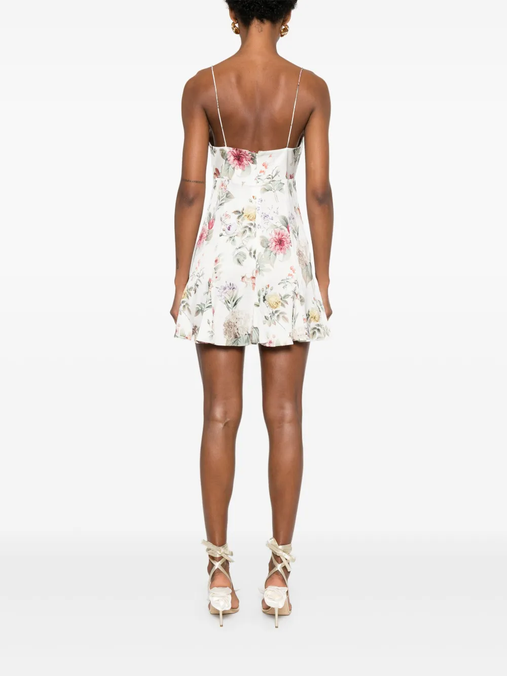 alice + olivia Julietta mini-jurk Wit