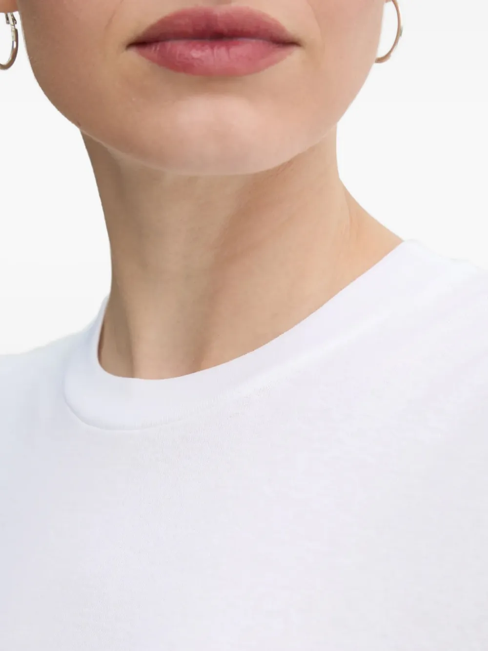 A.l.c Ribbed Crew-neck T-shirt In White