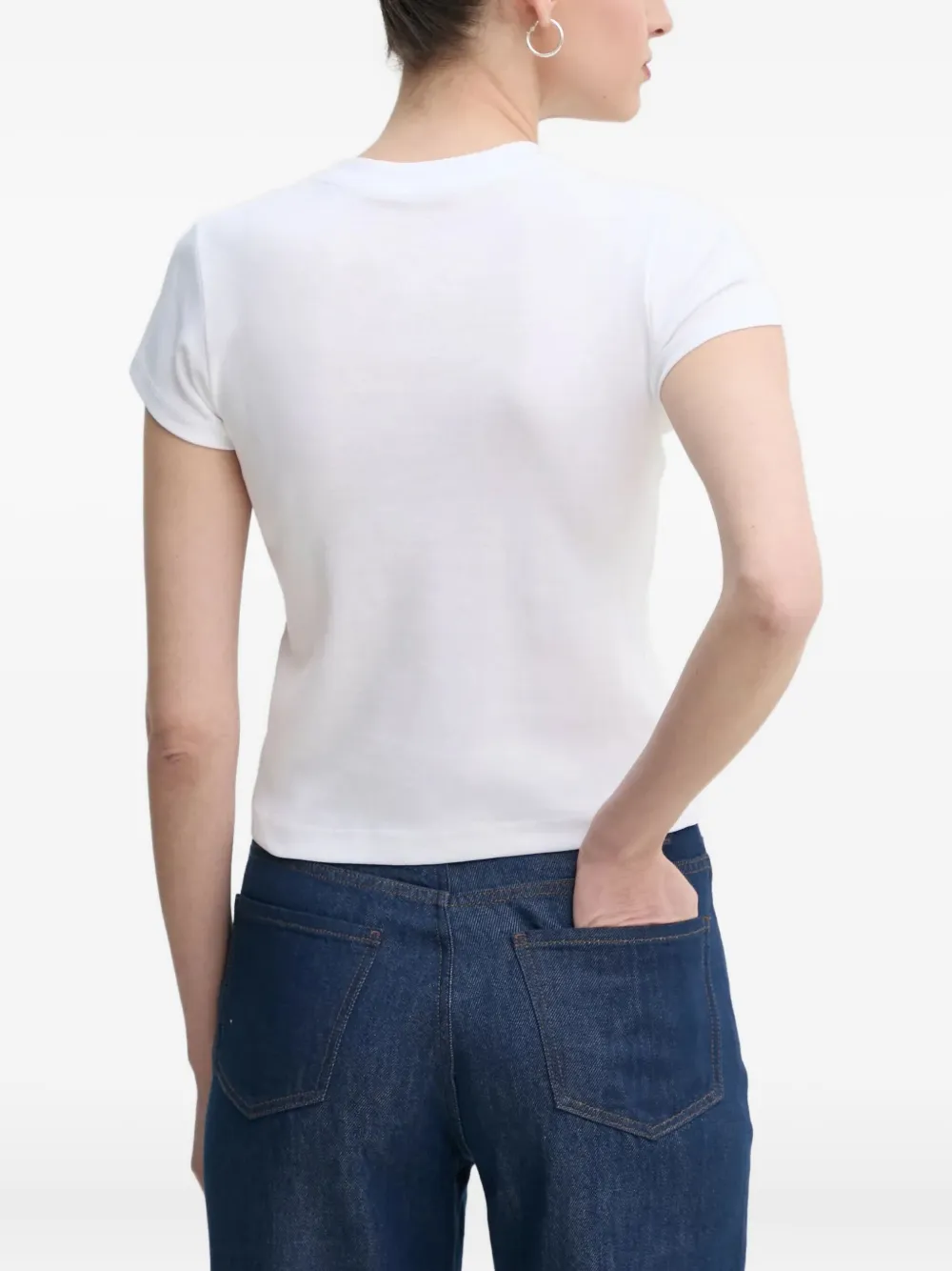 A.l.c Ribbed Crew-neck T-shirt In White