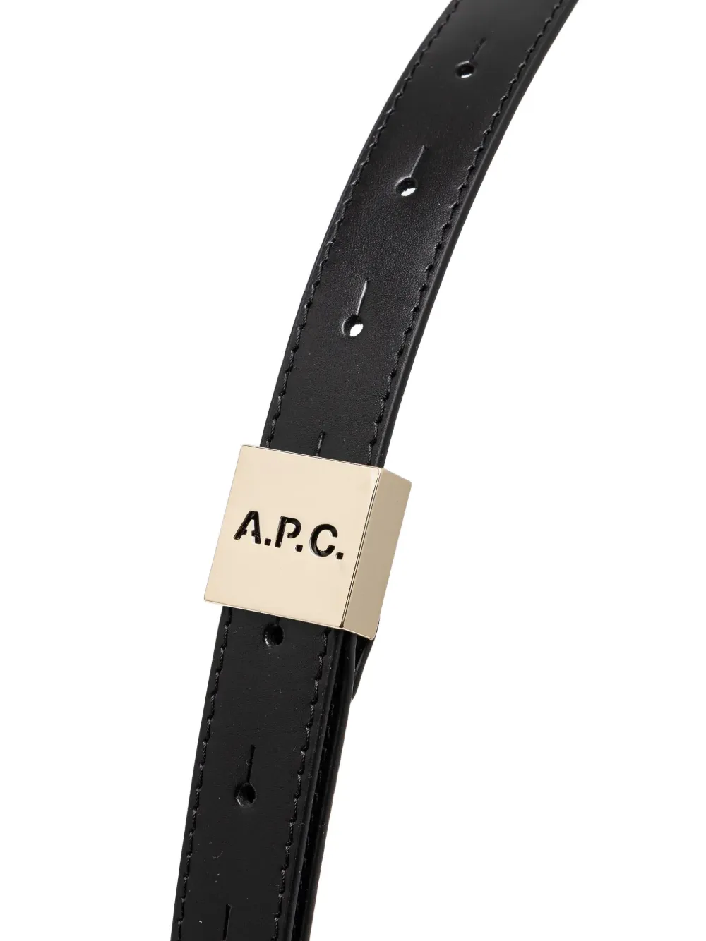 A.P.C. Kleine Daria leren schoudertas met klep LZZ BLACK