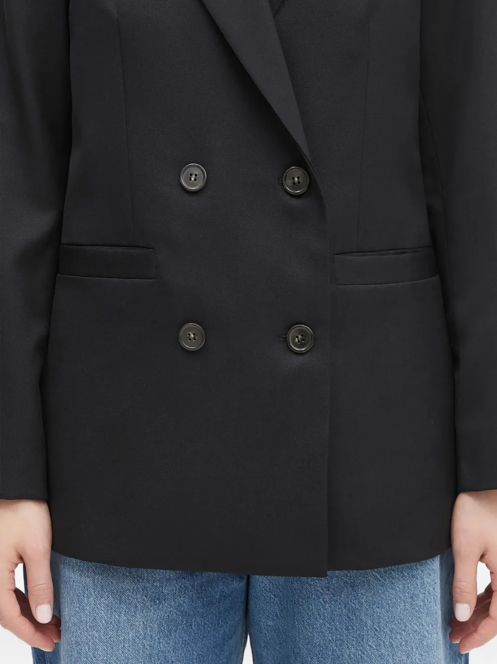 A.P.C. Lucy wollen blazer met dubbele rij knopen Zwart