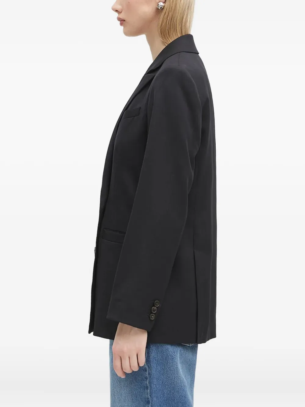 A.P.C. Lucy wollen blazer met dubbele rij knopen Zwart