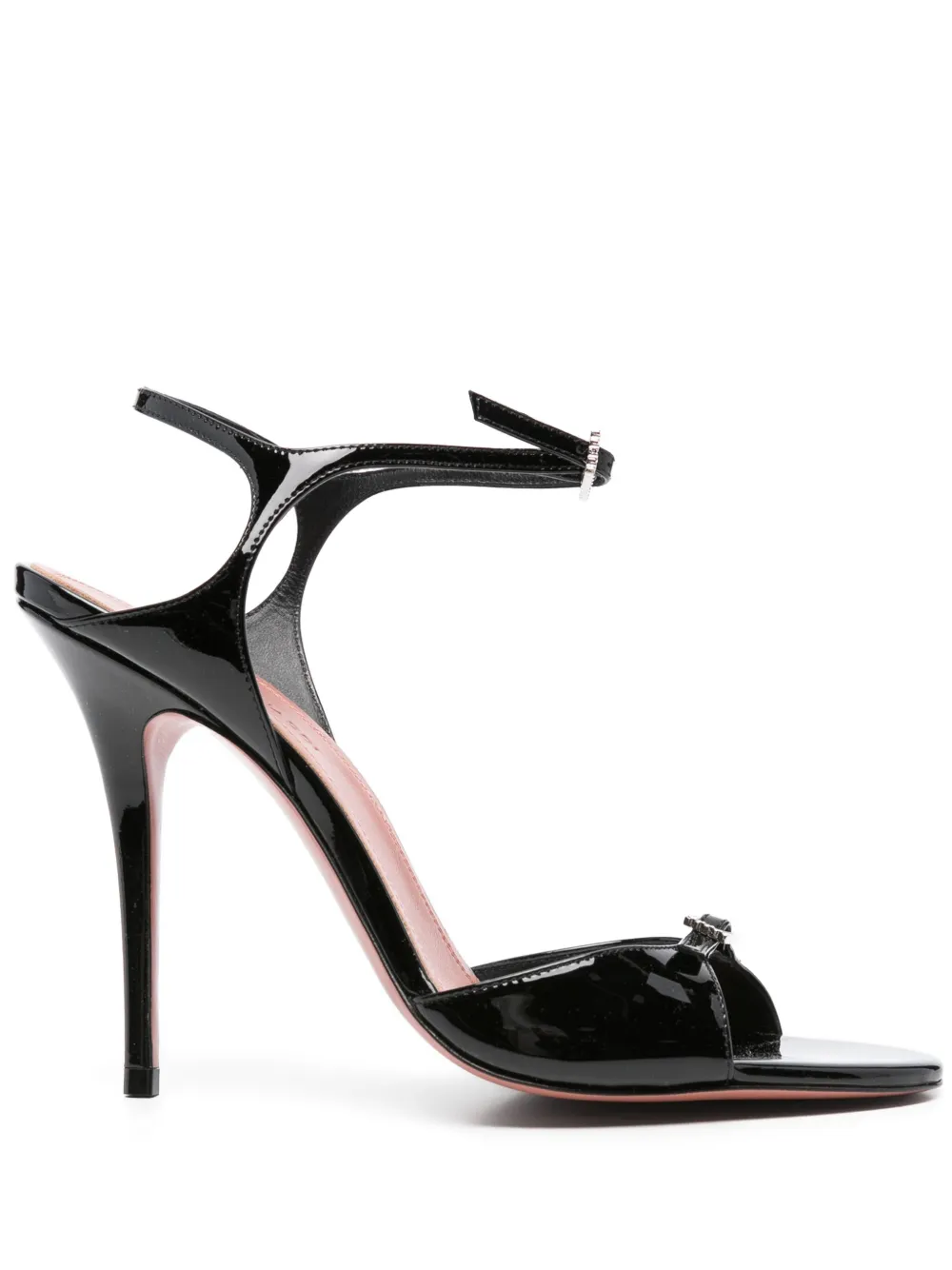Amina Muaddi 105mm Adut sandals Black