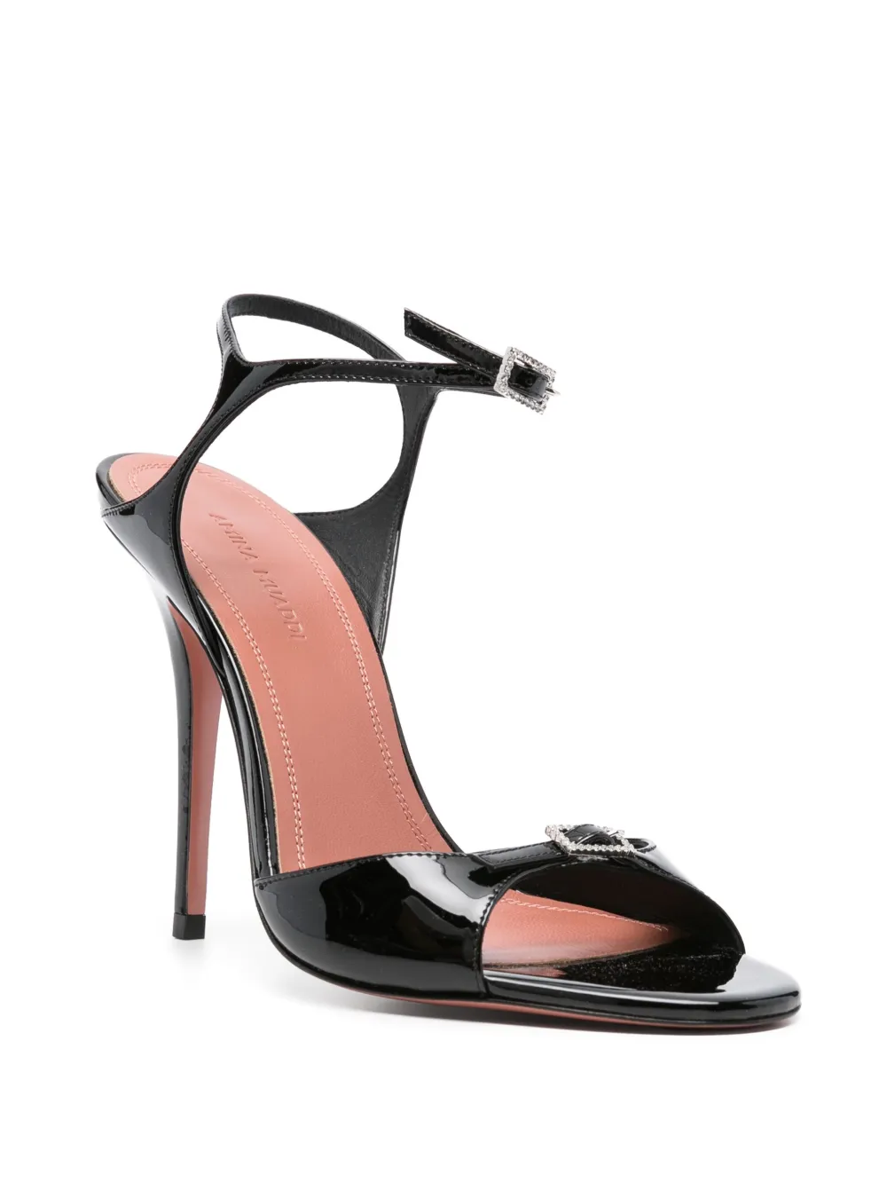 Amina Muaddi 105mm Adut sandals Black