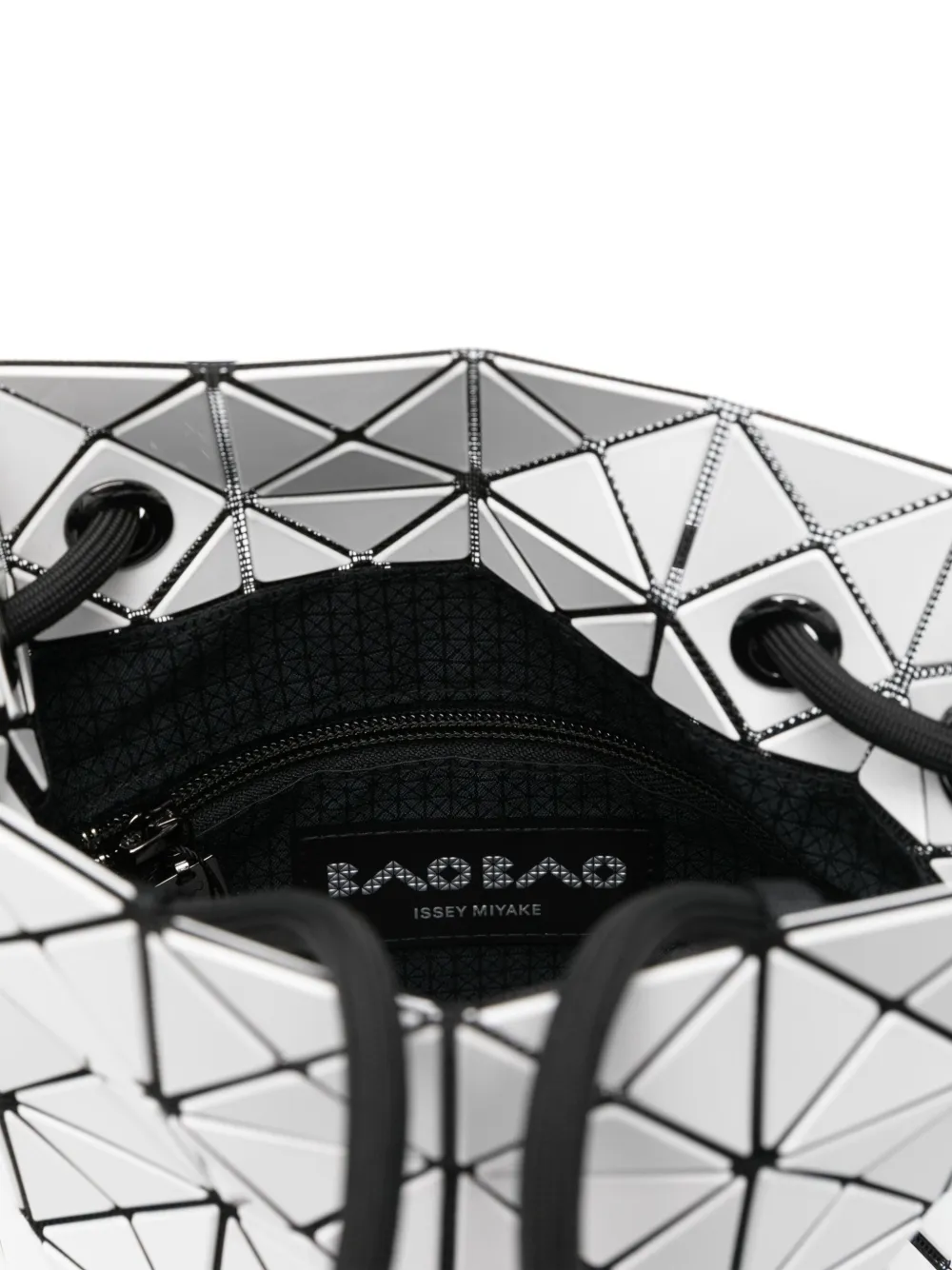 Bao Issey Miyake Bucket-tas met geometrisch patroon Wit