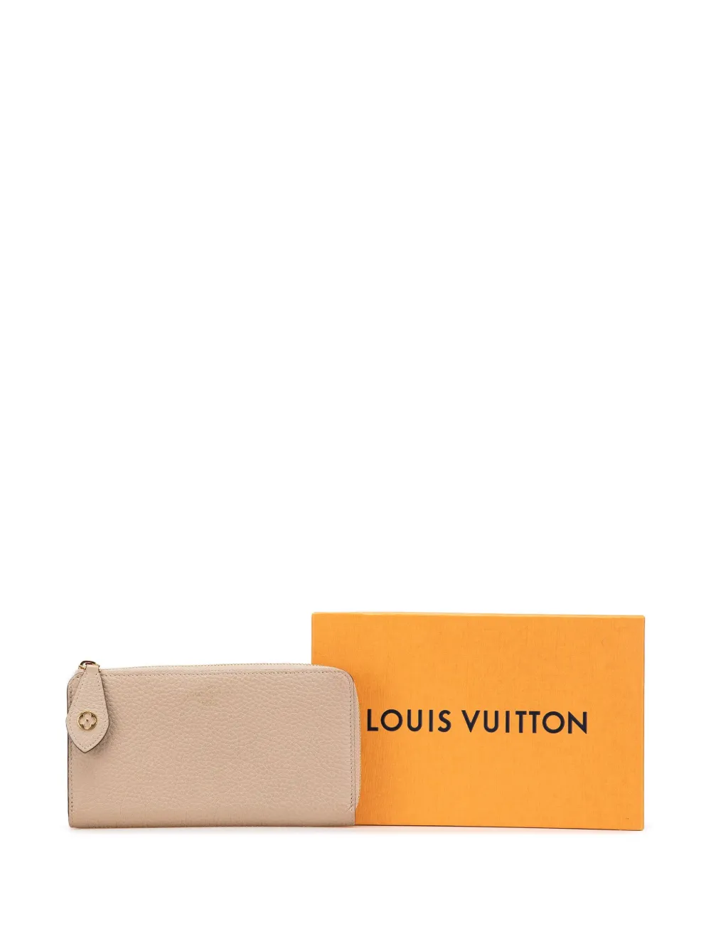 Pre-owned Louis Vuitton 1921-2024 Taurillon Comete Wallet Long Wallets In Brown