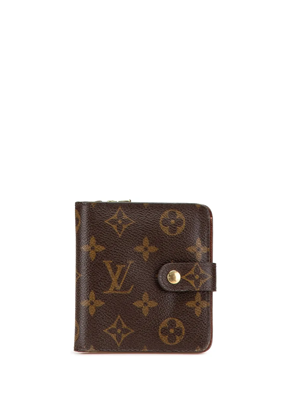 Louis Vuitton Pre-Owned 2005 モノグラム バイフォールド コンパクトウォレット 財布 - ブラウン Louis Vuitton Pre-Owned 2005 モノグラム バイフォールド コンパクトウォレット 財布 - ブラウン