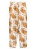 Alberto Biani satin trousers - Neutrals