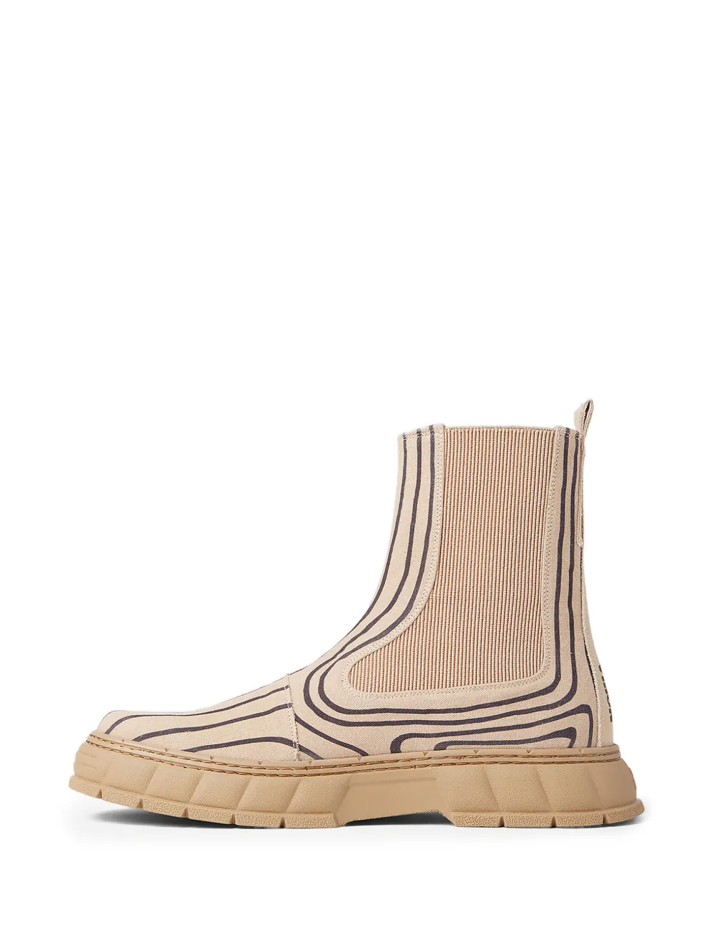 Virón Laarzen met ronde neus Beige
