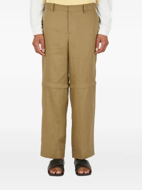 Wynn Hamlyn detachable-leg linen trousers