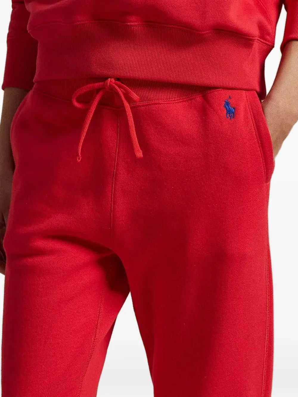 Polo Ralph Lauren Drawstring-waist Tranck Pants In Red