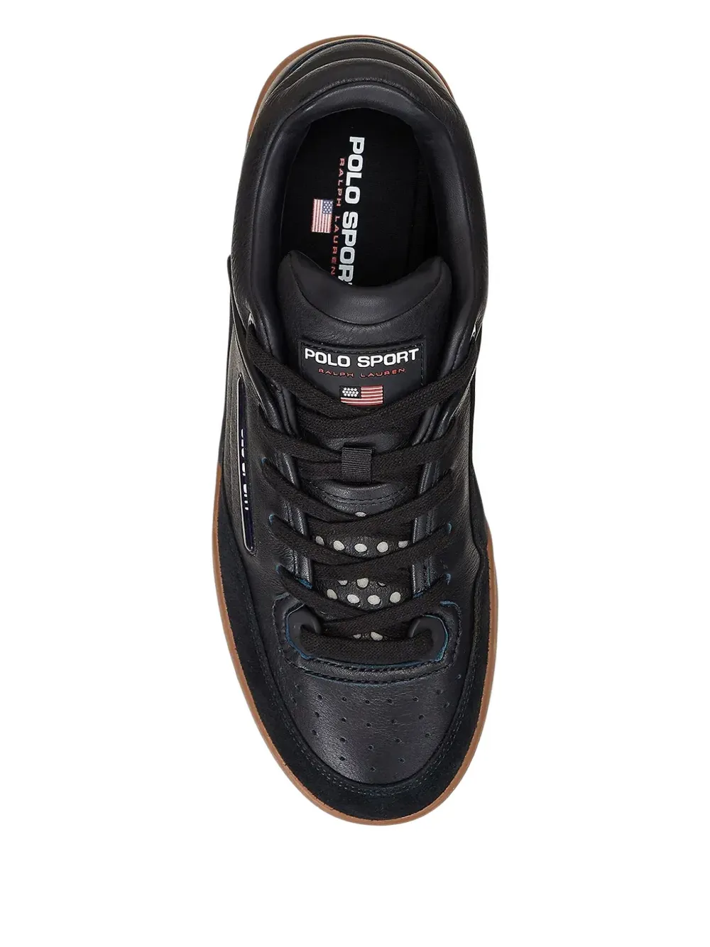 Polo Ralph Lauren leather sneakers Black