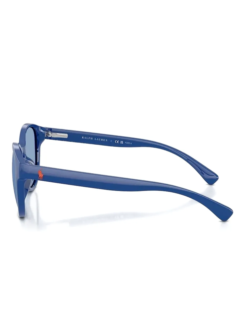 Polo Ralph Lauren Zonnebril met rond montuur Blauw