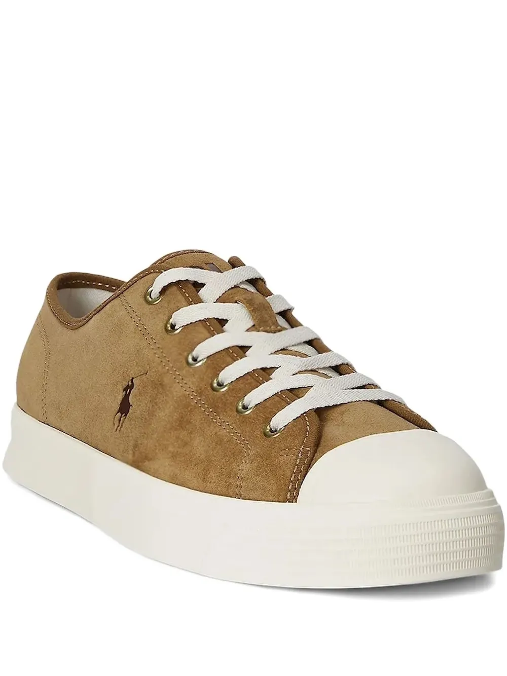 Polo Ralph Lauren suede logo detail sneakers Neutrals
