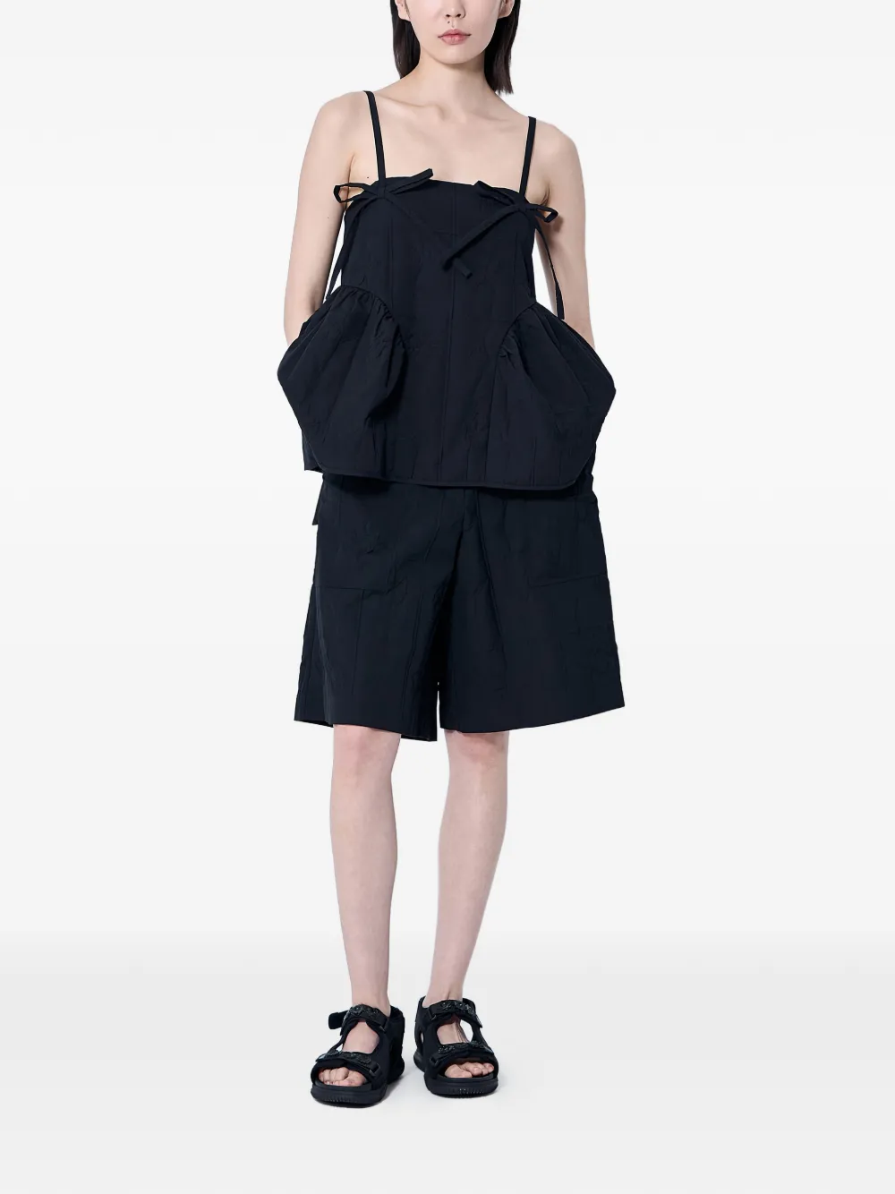  Cecilie Bahnsen Black Bow Top 