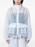 Cecilie Bahnsen lace-trimmed drawstring jacket - White