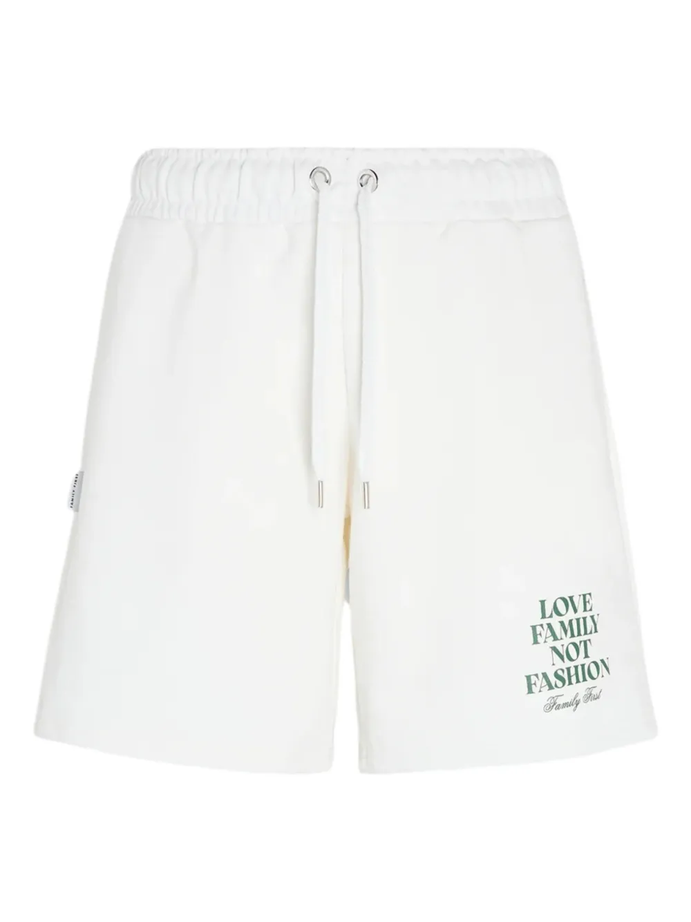 Family First logo drawstring shorts | White | Image 1