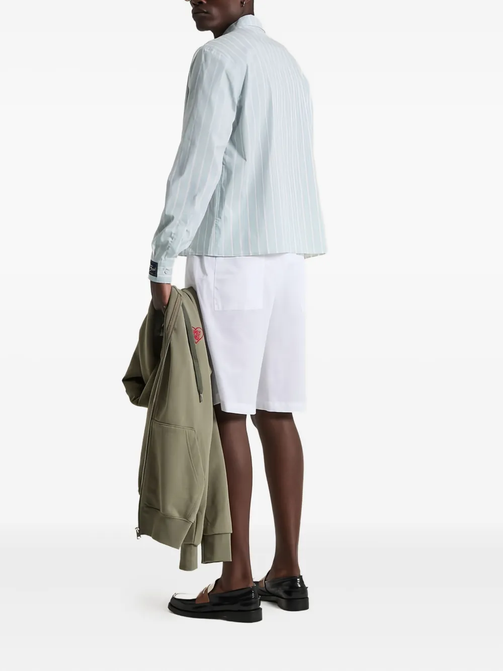 Family First Shorts met elastische tailleband Wit