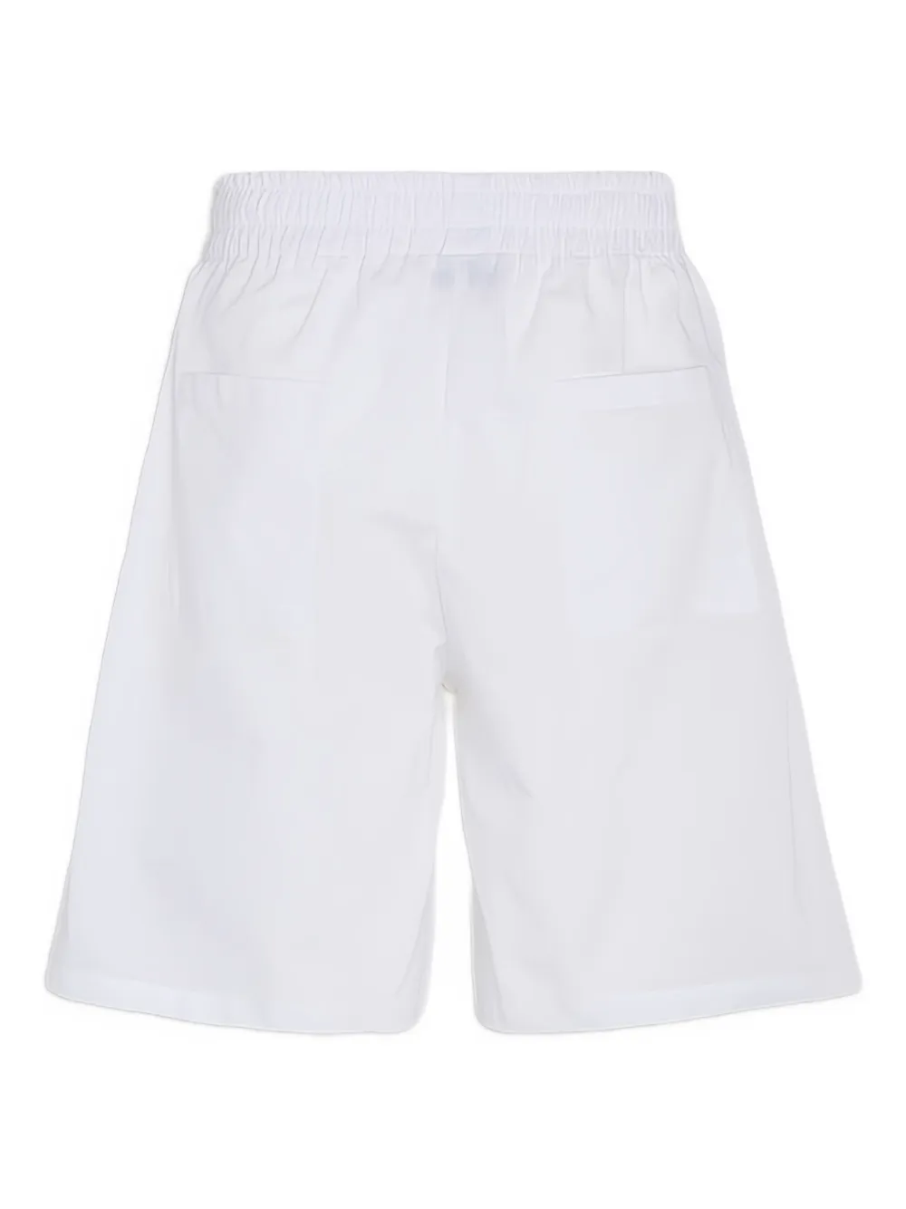 Family First Shorts met elastische tailleband Wit
