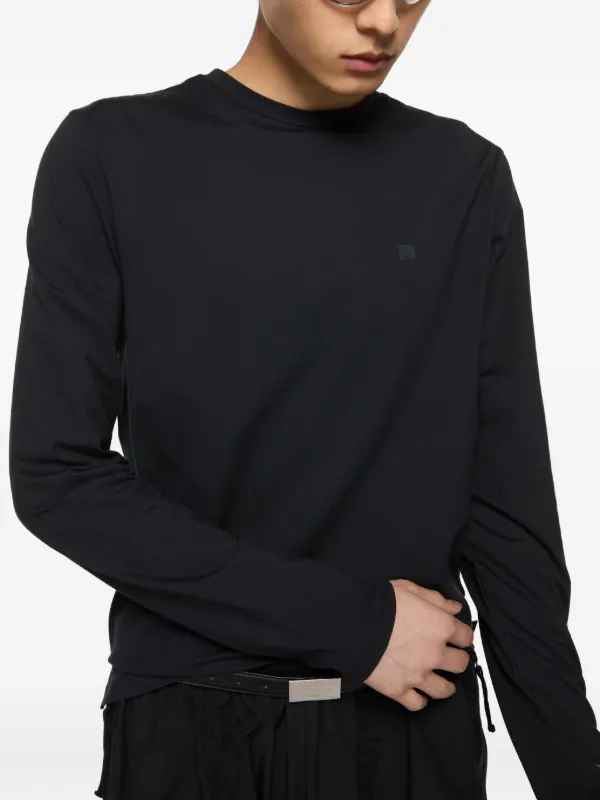 Acne Studios ロゴロングTシャツ Acne Studios ロゴ ロングTシャツ | ブラック | FARFETCH JP