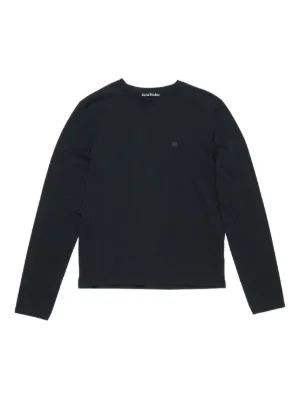 Acne Studios ロゴTシャツ ダークネイビー 長袖Tシャツ ロンT
