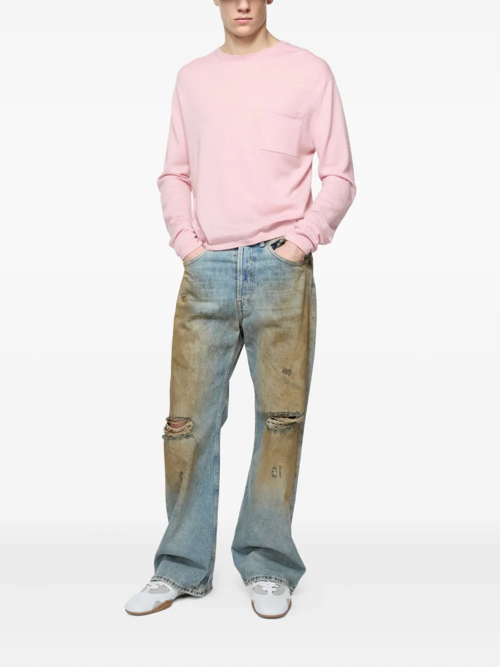 Acne Studios Katoenen trui - Roze