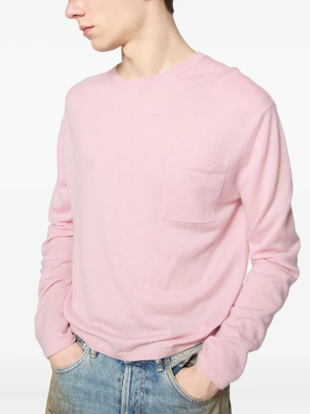 Acne Studios Cotton Sweater In Pink