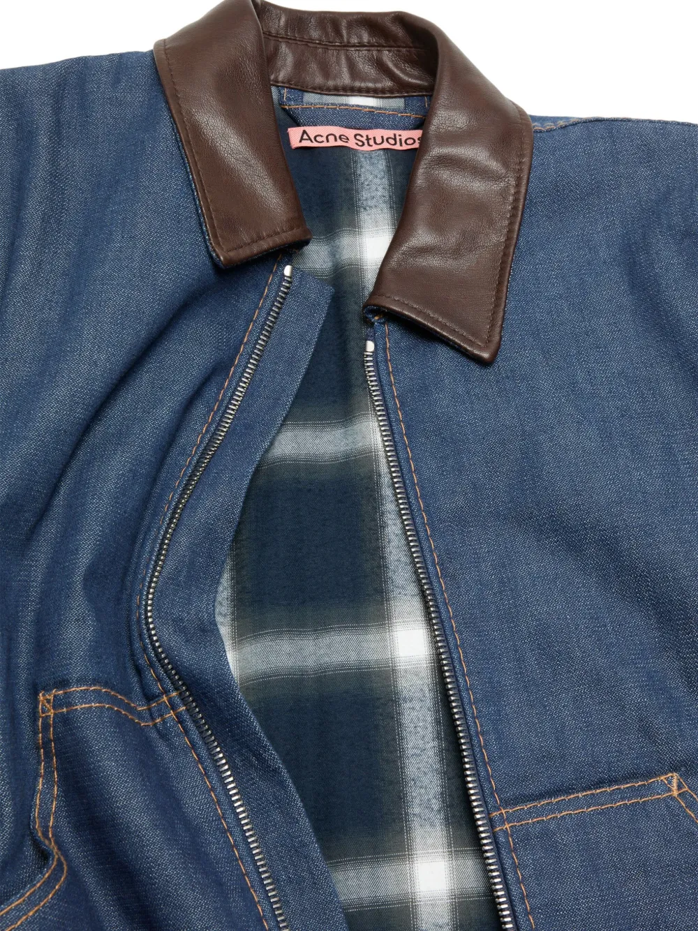 Acne Studios Denim jack Blauw