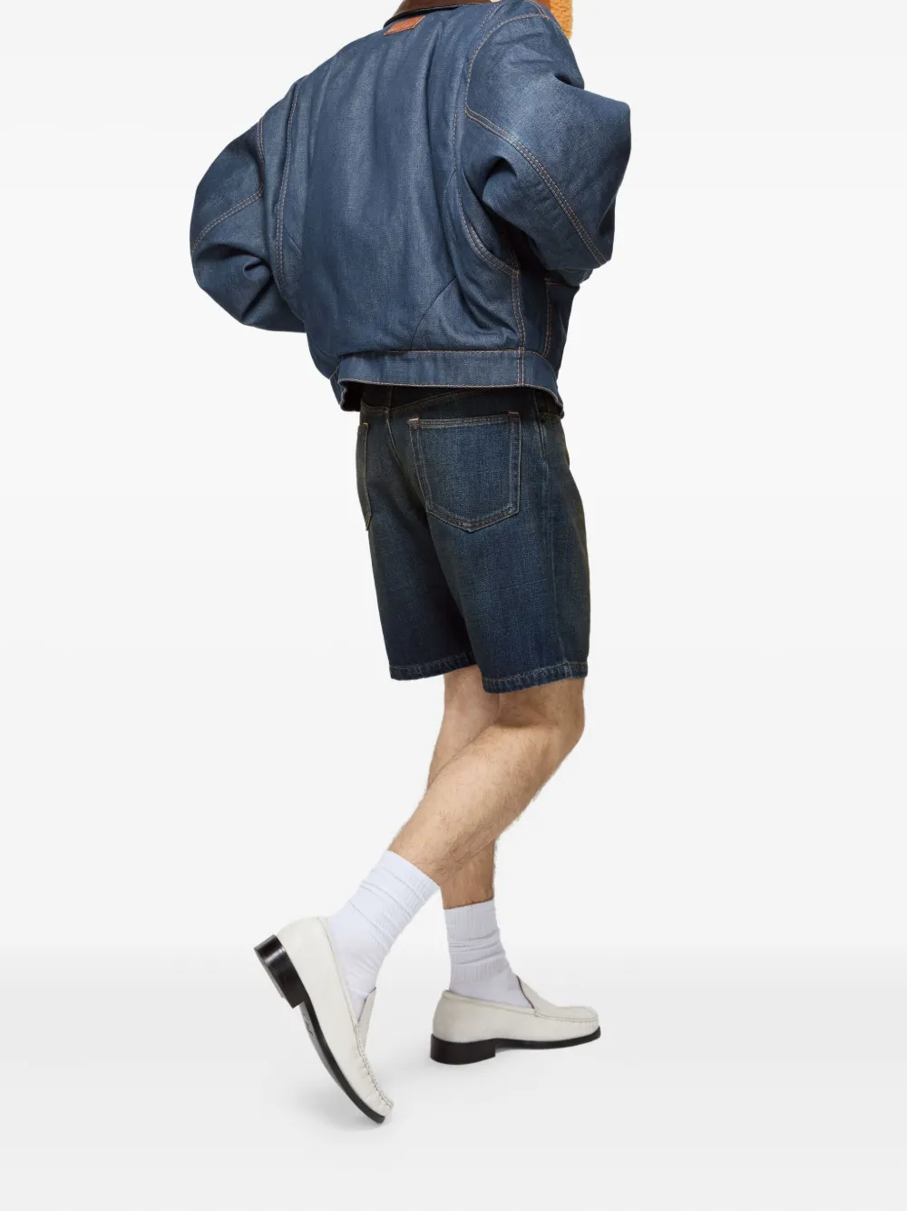 Acne Studios Denim jack Blauw