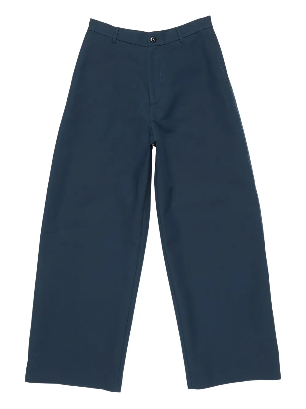 Acne Studios Broek met logopatch Blauw
