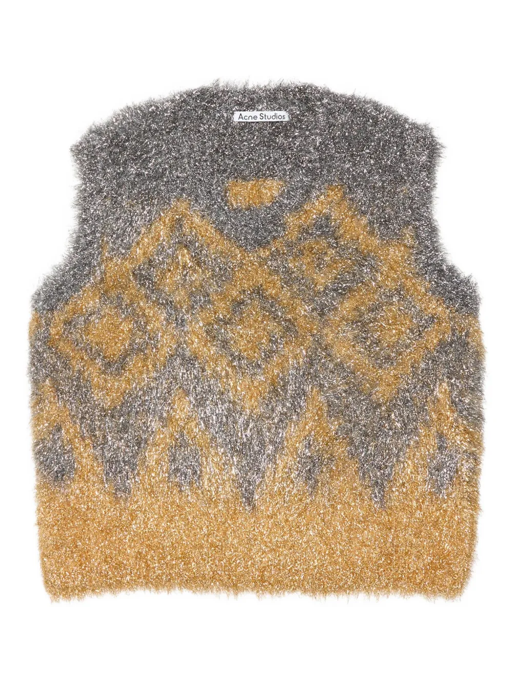 Acne Studios Geometric-pattern Vest In Multi