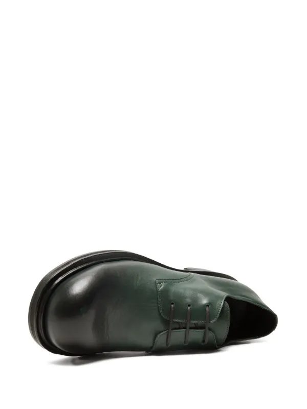 Acne Studios レザー ダービーシューズ | グリーン | FARFETCH JP