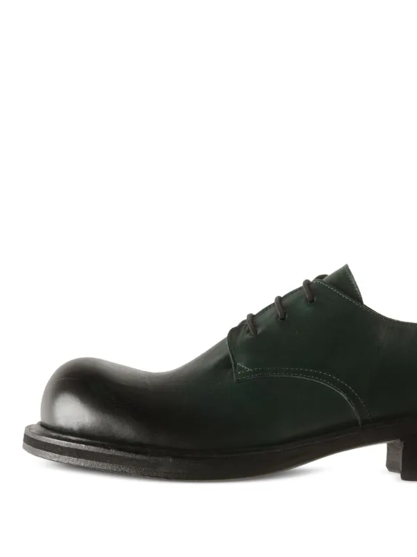 Acne Studios レザー ダービーシューズ | グリーン | FARFETCH JP