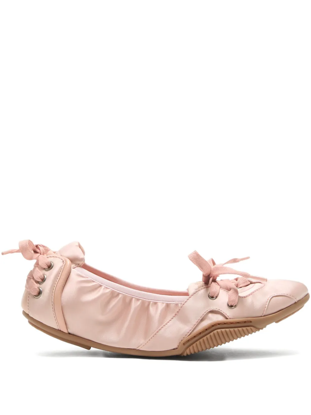 Acne Studios Round-toe Ballet Flats In Pink