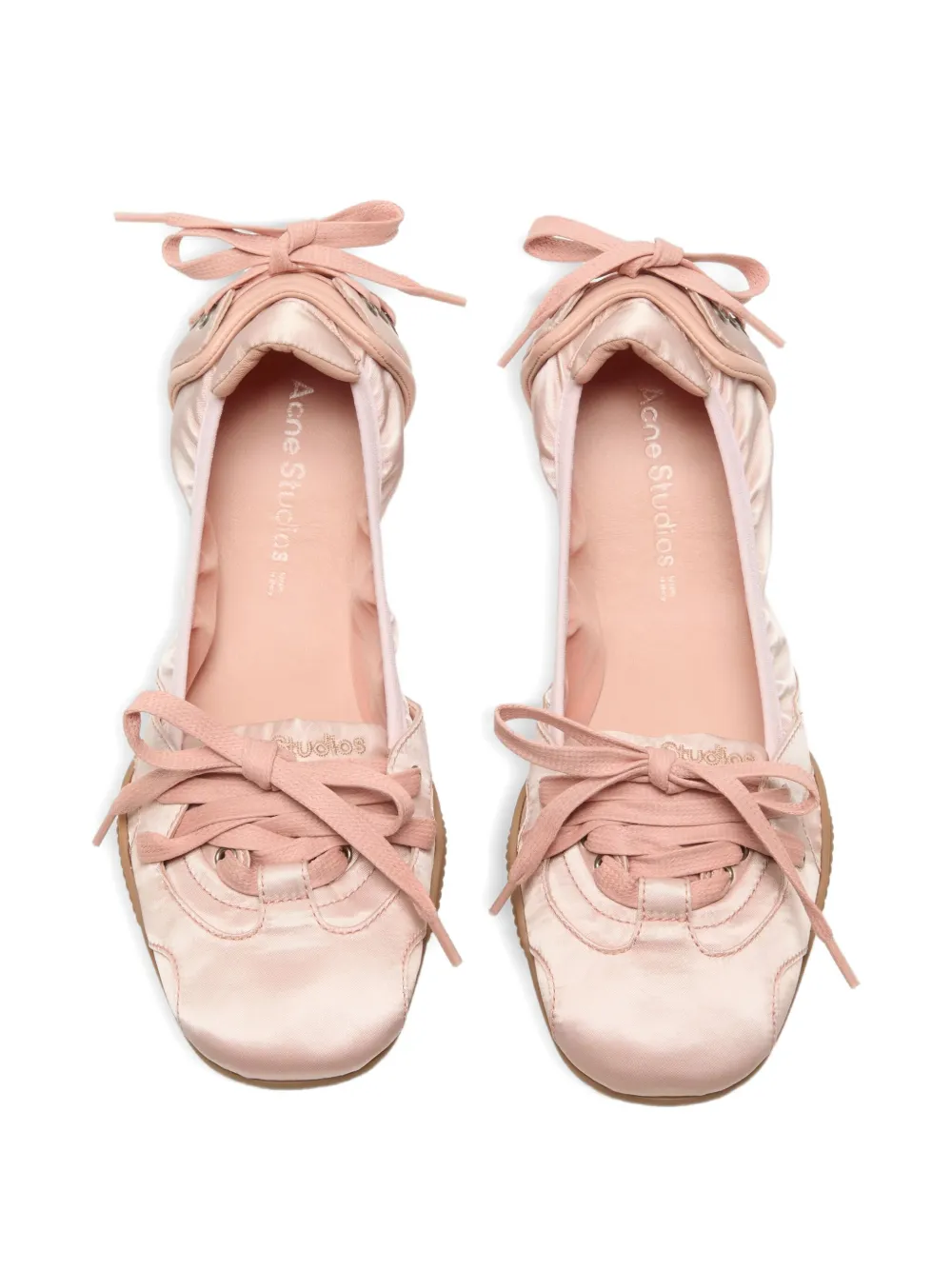 Acne Studios Round-toe Ballet Flats In Pink