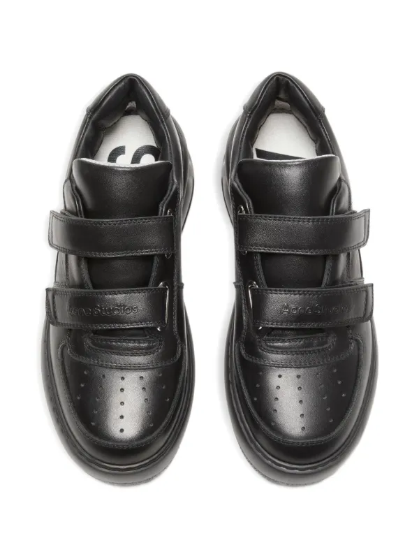 Acne Studios touch-strap Platform Sneakers | Black | FARFETCH