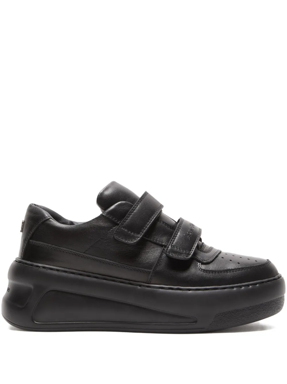 Acne Studios touch-strap platform sneakers | Black | Image 1