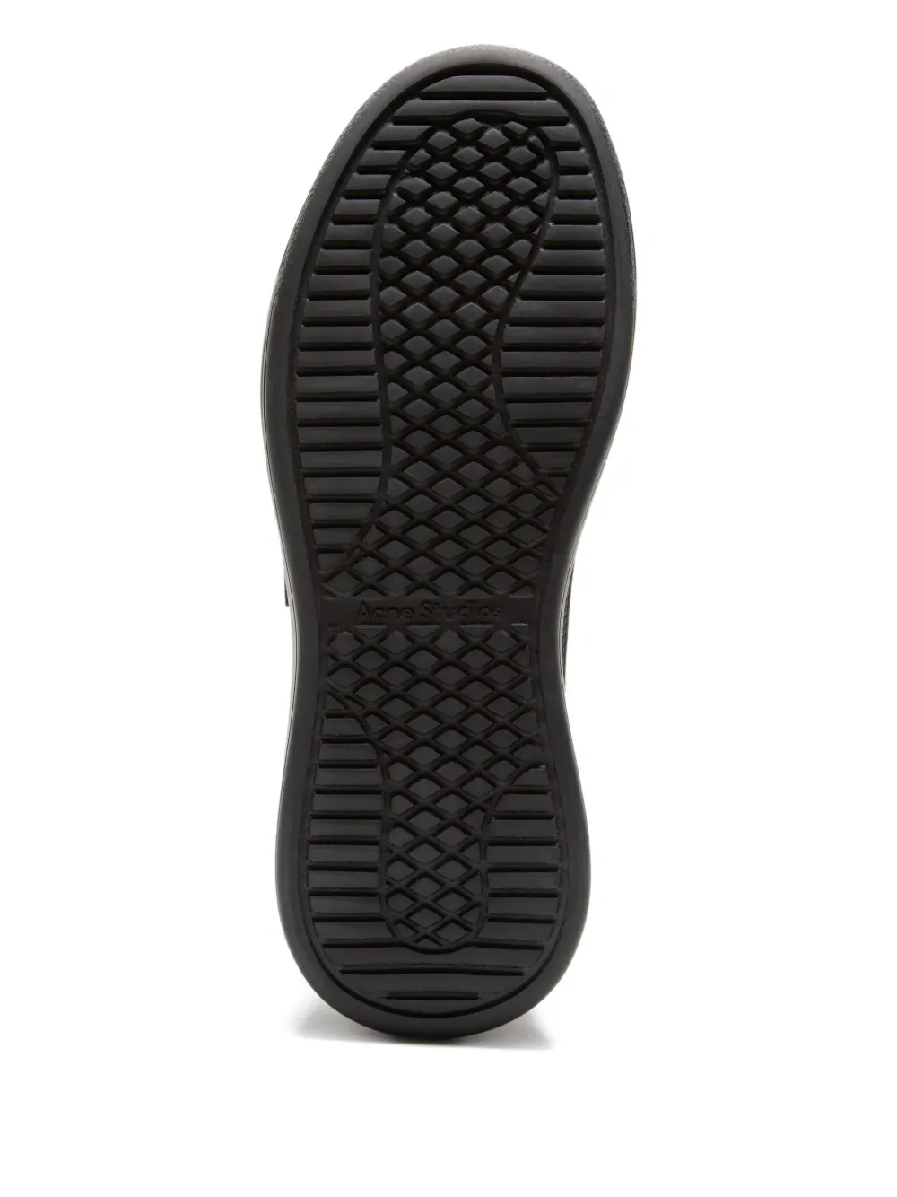 Acne Studios Touch-strap Platform Sneakers In Black