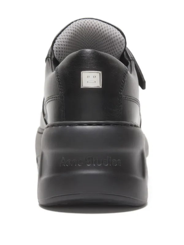 Acne Studios touch-strap Platform Sneakers | Black | FARFETCH
