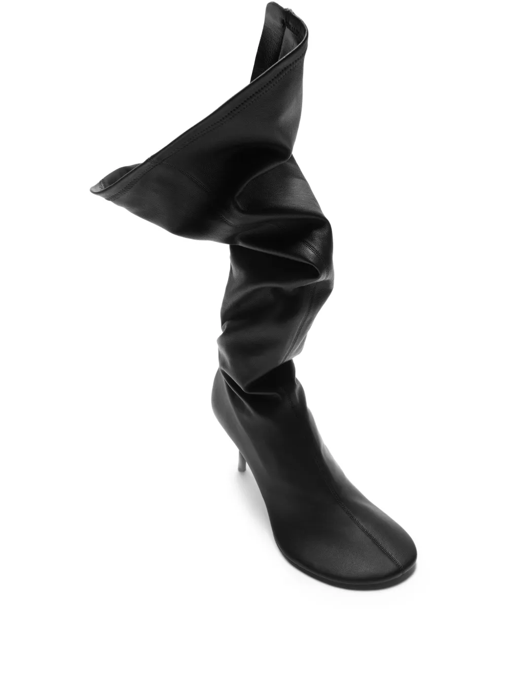 Acne Studios slouchy leather boots Black