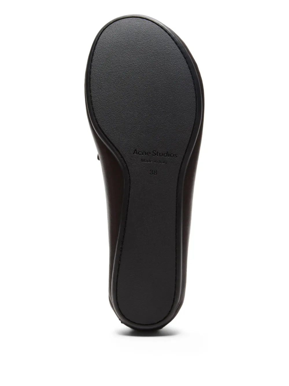 Acne Studios Loafers met ronde neus Bruin