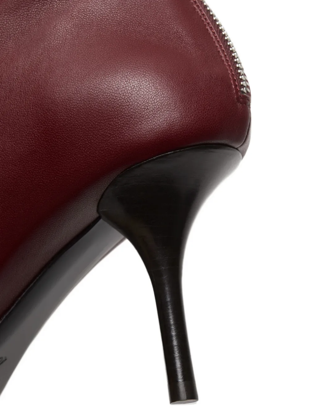 Acne Studios 75 mm leren laarzen Rood