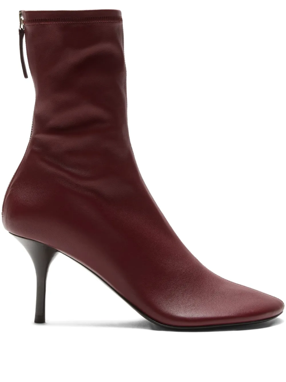 Acne Studios 75mm zip leather boots | Red | Image 1