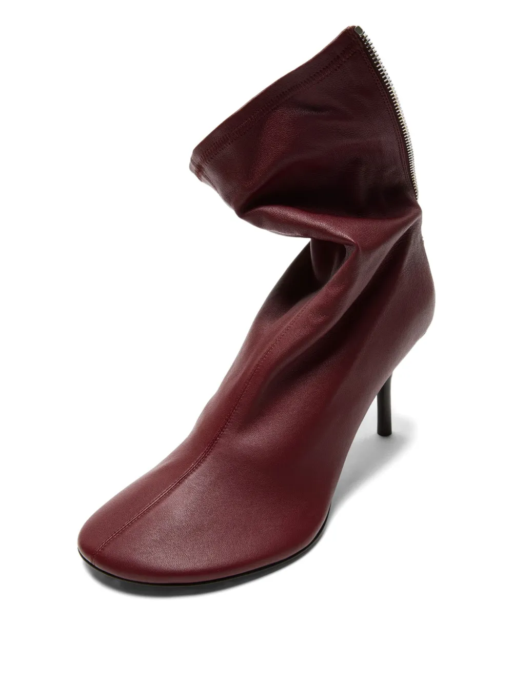 Acne Studios 75mm zip leather boots | Ankle Boots | Image 2